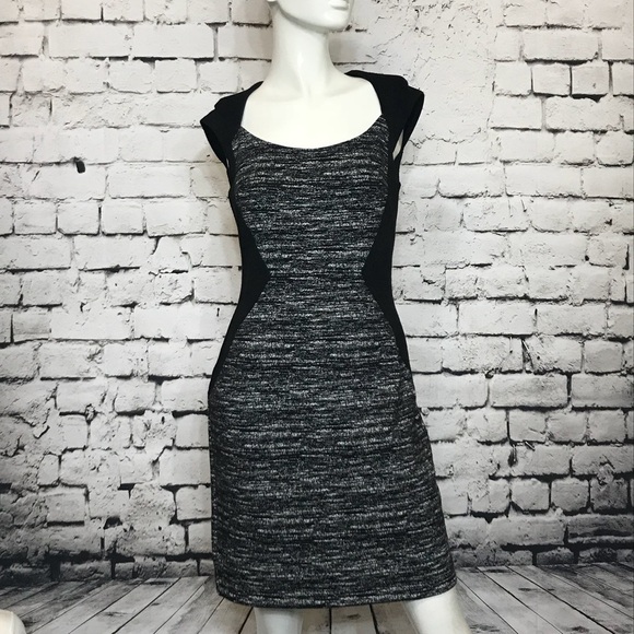 Ann Taylor Dresses & Skirts - EUC 6 Grey Black Sheath Dress  Ann Taylor